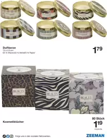 Zeeman Prospekt woche 40 Seite 5: Duftkerze €1,79, Kosmetiktücher €1,19