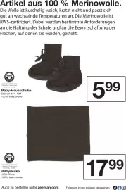 Zeeman Prospekt woche 40 Seite 8: Babydecke €17,99, Baby-Hausschuhe €5,99