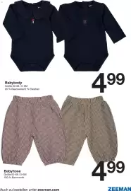 Zeeman Prospekt woche 40 Seite 9: Babybody €4,99, Babyhose €4,99