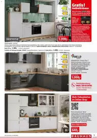Bauhaus Prospekt Seite 11: Küchenleerblock 'Stina' €649,00, Winkelküche 'Padua Typ 2' von HELD MÖBEL €1.999,00