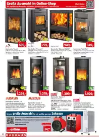 Bauhaus Prospekt Seite 30: HARK KAMINE Kaminofen 'Opera B' €1.399,00, PANADERO Kaminofen 'Diamant 3VECO' €949,00