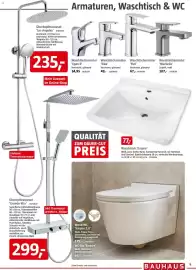 Bauhaus Prospekt Seite 9: Wand-WC 'Empire 2.0' €129,00, Waschtisch 'Empire' €77,00