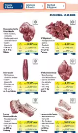 METRO Prospekt woche 41 Seite 2: Rehrücken €31,99, Lamm Frenched Racks €27,99