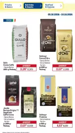 METRO Prospekt woche 41 Seite 22: Jacobs Barista/Origins Segafredo Caffé Crema €13,07, Dallmayr Prodomo €6,53