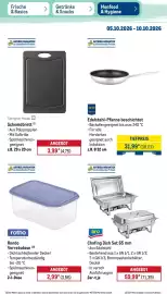 METRO Prospekt woche 41 Seite 41: Aro Chafing Dish Set 65 mm €59,99, Tarrington House Schneidbrett €3,99