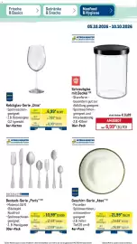 METRO Prospekt woche 41 Seite 42: Geschirr-Serie „Ateo“ €21,99, Kelchglas-Serie „Dina“ €6,99