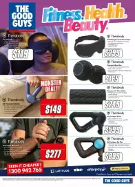The Good Guys catalogue week 40 Page 13: Therabody G6 Theragun Relief €149,00, Therabody Theragun 12" Wave Roller €249,00