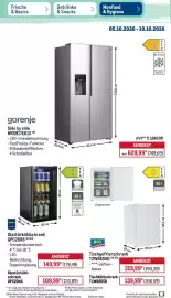 METRO Prospekt | Non-Food Seite 6: Gorenje Side by side NRS917E61X €629,99, Glastürkühlschrank GPC2088 €149,99