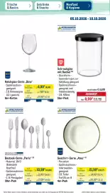 METRO Prospekt | Non-Food Seite 8: Schraubglas mit Deckel €8,99, Kelchglas-Serie „Dina“ €6,99