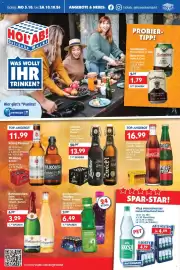 Hol'ab Getränkemarkt Prospekt woche 41 Seite 1: Aktien Landbier/ Zwick'l €13,99, König Pilsener €11,99