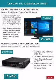 CBC tilbudsavis Side 3: Lenovo ThinkCentre Tiny-In-One 27 skærm €2.749,00