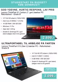 CBC tilbudsavis Side 4: Lenovo ThinkPad X13 (Gen 2) bærbar PC - Refurbished - Grade B €3.099,00