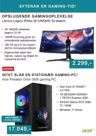 CBC tilbudsavis Side 6: Acer Predator Orion 3000 gaming PC €17.049,00, Lenovo Legion R34w-30 UWQHD 34 skærm €2.299,00