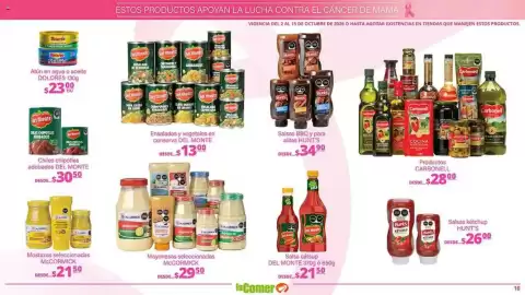 Folleto La Comer Página 10: Mostazas seleccionadas McCormick €21,50, Mayonesas seleccionadas McCormick €29,50