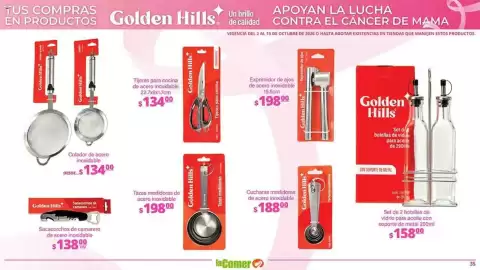 Folleto La Comer Página 35: Golden Hills Tazas medidoras de acero inoxidable €198,00