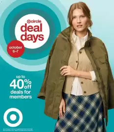 Catálogo Target semana 41 Página 1: october 6-7 Ocircle. deal days up to 40%* off deals for members Not a member? Join free