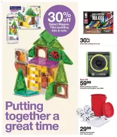 Catálogo Target semana 41 Página 24: LeapFrog LeapMove €59,99, EastPoint Sports giant foam Yahtzee game €29,99