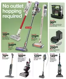 Catálogo Target semana 41 Página 37: Shark Rocket corded stick vacuum €129,99, Bissell CleanView Max €149,99