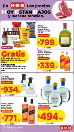 Folleto HEB Página 3: Tequila Don Julio blanco €494,00, Buchanan's Deluxe 12 años €799,00