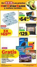 Folleto HEB Página 6: HEB bluberries congelados €129,00, Huevo blanco refrigerado €6.990,00