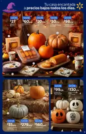 Catálogo Walmart Express Página 6: Calabaza Jack blanca o naranja €99,00, Calabaza miniatura u ornamental €35,00