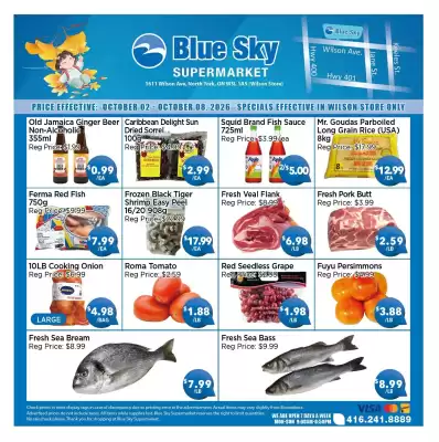 Blue Sky Supermarket flyer