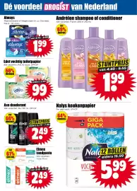 Dirk folder week 41 Pagina 22: Andrélon shampoo of conditioner €1,99, Edet vochtig toiletpapier €0,99
