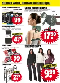 Dirk folder week 41 Pagina 25: Shiatsu massageapparaat €17,99, Winterpanty fleece €4,99