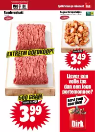 Dirk folder week 41 Pagina 5: Gegaarde kipstukjes €3,49, Rundergehakt €3,99