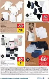 Carrefour folder Pagina 15: Set van 2 topjes voor meisjes of 2 hemdjes voor jongens €10,49, Set sokken voor heren