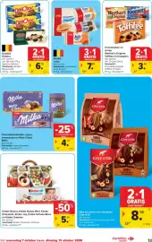 Carrefour Market folder week 41 Pagina 13: Kinder chocolate €5,00, Blok en carrés van chocolade Côte d'Or €8,98