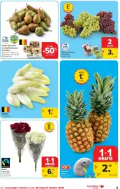 Carrefour Market folder week 41 Pagina 3: Peren Carrefour en Kwaliteitsketen Carrefour, Pitloze druiven Carrefour €3,00