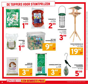 Trafic folder Pagina 8: Set van 50 mezenbollen €9,99, Tuinvogel-granen €1,99