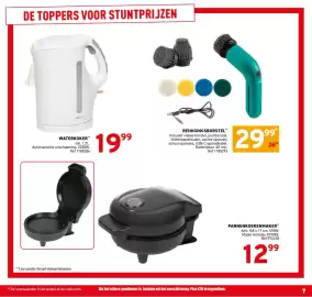 Trafic folder Pagina 7: Waterkoker €19,99, Pannenkoekenmaker €12,99