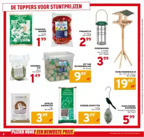 Trafic folder Pagina 8: Set van 50 mezenbollen €9,99, Tuinvogel-granen €1,99