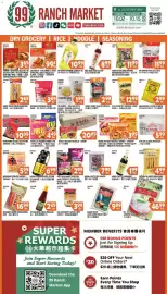 99 Ranch weekly ad Page 4: Mama instant noodle series - creamy tom yum / tom yum shrimp / pork flavor €3,99