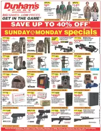 Dunham's Sports weekly ad week 40 Page 2: Sears Afield 30+4 Gun Fire Rated Safe €499,99