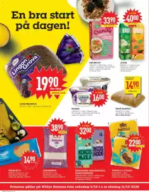 Willys reklamblad vecka 41 Sida 2: Lindahls kvarg €1.600,00, Panesco pavé napoli €14,90