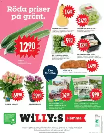 Willys reklamblad vecka 41 Sida 4: Pumpa butternut €14,90, Champinjoner €12,90