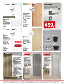 Bauhaus leták Strana 21: Cobra interiérové rozetové kování Gyes-S €459,00, EasyDeal shrnovací dveře €995,00