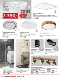 Bauhaus leták Strana 22: Moderna LED stropní svítidlo €2.390,00, Ilvi LED stropní svítidlo €1.290,00