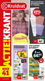 Kruidvat folder Pagina 1: Kruidvat lenzen en lensvloeistof €14,54, Alle A-merk Korean gezichtsverzorging en -reiniging €4,43