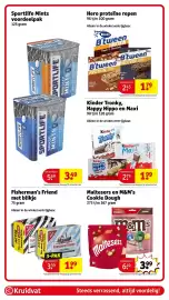 Kruidvat folder Pagina 102: Maltesers en M&M's Cookie Dough €3,99, Sportlife Mints €3,49