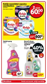 Kruidvat folder Pagina 104: Vanish spray €4,49, Marcel's Green Soap wasmiddel vloeibaar €17,99