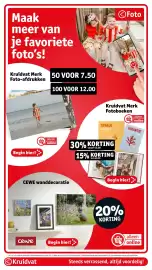Kruidvat folder Pagina 110: CEWE wanddecoratie €0,20, Kruidvat Merk Foto-afdrukken €7,50