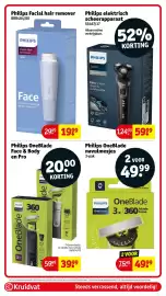 Kruidvat folder Pagina 49: Philips Facial hair remover €19,99, Philips elektrisch scheerapparaat €59,99