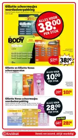 Kruidvat folder Pagina 51: Gillette Venus scheermesjes €28,00, Gillette en Gillette Venus scheerapparaten €10,00