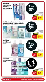 Kruidvat folder Pagina 58: Listerine mondspoeling €6,99, Kruidvat handtandenborstels en tandpasta €2,00