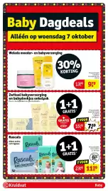Kruidvat folder Pagina 73: Weleda moeder en babyverzorging €9,79, Zwitsal babyverzorging en babydoekjes enkelpak €7,69