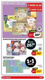 Kruidvat folder Pagina 73: Kruidvat luierbroekjes jumbo pack €26,00, Naïf babydoekjes €12,49